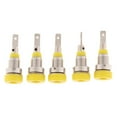 thumbnail image 2 of Miulika 5Pieces 2mm Banana Jack Binding Post Nut For Multimeter Banana Socket Connector yellow, 2 of 7