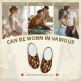 thumbnail image 7 of JUNZAN Christmas Gingerbread Cookies Print Cozy Slippers for Men& Women,Fuzzy Slip-on Slippers TPR Sole Slippers Plush Lining House Shoes for Indoor & Outdoor-11, 7 of 7