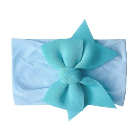 

NECHOLOGY Tie Headbands for Babies Toddler Infant Baby Boys Girls Stretch Solid Bowknot Girls Headbands with Bows Hairband