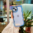 thumbnail image 6 of Compatible with iPhone 14 Pro Max Cute Women Case Soft Plating Cover, Glitter Paperboard Luxury Bling Girly Case for iPhone 14 Pro Max, Funny Case with Cat Ear Shape and Wave Bumper, 6 of 7