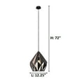 thumbnail image 2 of Eglo Lighting - Carlton 1 - 1-Light Pendant - Black and Copper-Black/Silver, 2 of 2