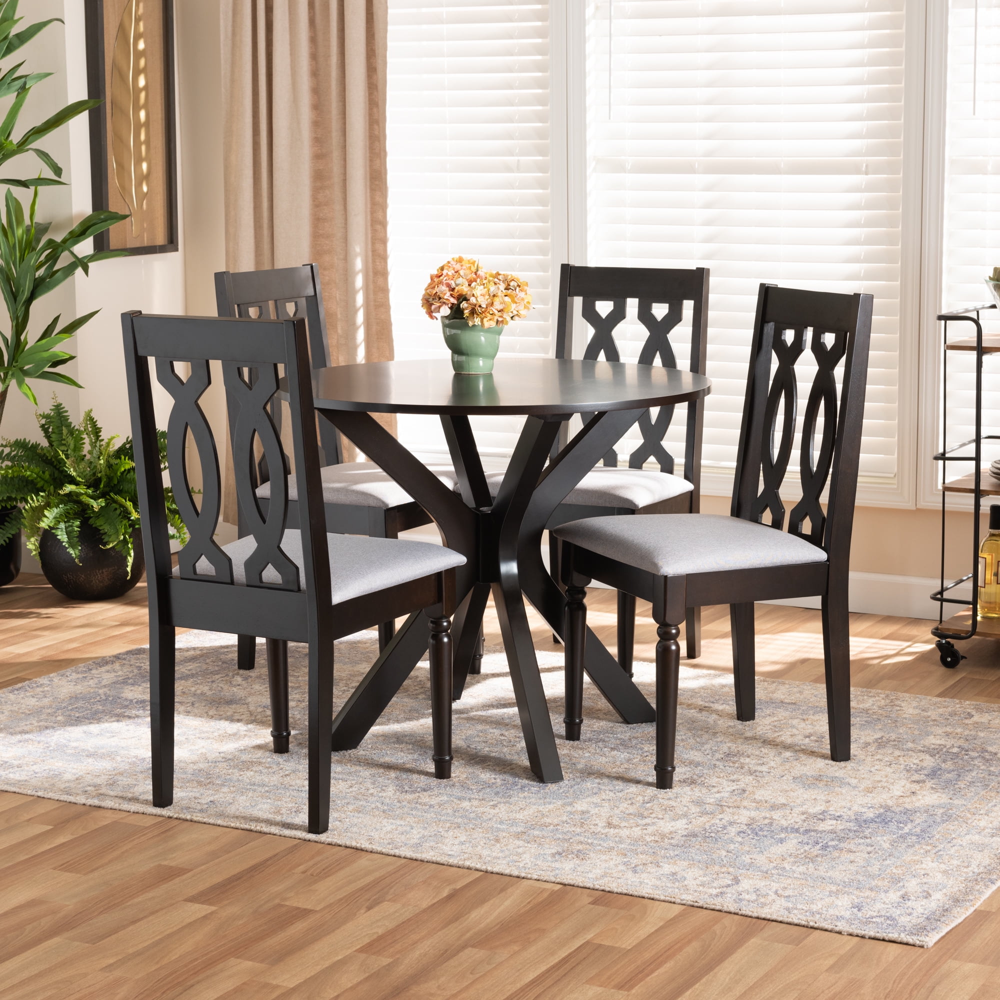 Baxton Studio Lanier Modern and Contemporary Sand Fabric Upholstered ...