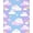 Purple Multi, Pattern 1, variant on ODIKA Classroom Kawaii Pastel Faces Sparkle Motif Purple Video Stars Stain Resistant Low Profile for Dorm Room, Small Living Apartment