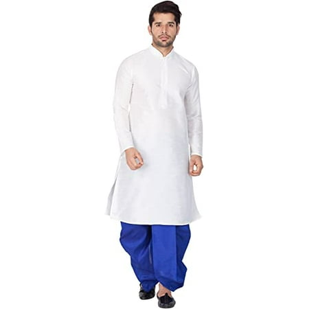 

Royal Kurta Dupion Silk Kurta Dhoti For Men (42 Multi)