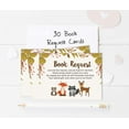 thumbnail image 5 of Inkdotpot 30Jungle Animals Gender Neutral Baby Shower Book Request Cards Bring A Book Instead Of A Card Baby Shower Invitations Inserts Games, 5 of 6