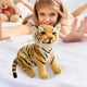 thumbnail image 3 of Adorable muñeco de tigree , decoración de animales salvajes, almohada, tigres , juguete de peluche para de Navidad, , Amarillo 33cm Hugo juguetes de muñeca tigres, 3 of 8