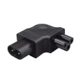 thumbnail image 3 of Adaptador de corriente IEC 320 C8 macho a C5 hembra, convertidor macho a hembra de 2,5a CA 250V, resistente al desgaste, reemplazo de baja resistencia Baoblaze Adaptador de corriente, 3 of 8