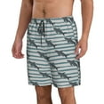 thumbnail image 2 of Naloa Party Shark Cute Men's Beach Shorts, Surfing shorts, Swim trunks, Quick Dry Swim Trunks for Surfing Beach Fun - X-Large, 2 of 9