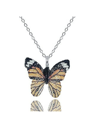 Heiheiup Personality Vintage Multicolor Butterfly Necklace For Women  Jewelry Gifts Bulk Necklaces for Women