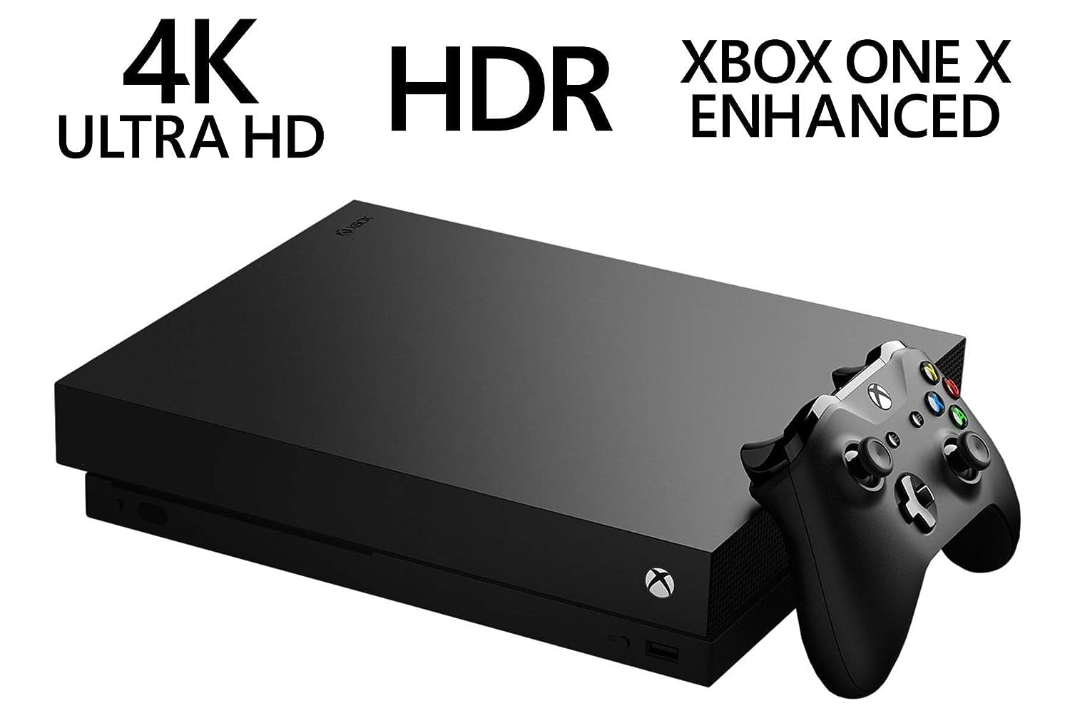 Pre-Owned Microsoft Xbox One X 1TB Gaming Console Black with 2 Controller Included with Forza Motorsport 7 BOLT AXTION Bundle ( )