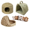 thumbnail image 3 of Bangcool Rabbit Grass Bed Natural Bite Proof Straw Bunny Sleeping Bed Rabbit Bed Cave, 3 of 10
