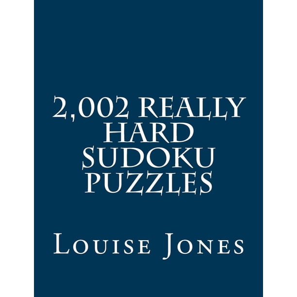 2 002 Really Hard Sudoku Puzzles Paperback Walmart Walmart