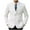 White, variant on ZCFZJW Men's Double-Breasted Suit Blazer Casual Long Sleeve Slim Fit Solid Color Sport Coat Jacket for Business, Wedding, Prom & Formal Events Army Green L