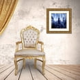 thumbnail image 3 of Carrigan, Kate 12x12 Gold Ornate Wood Framed with Double Matting Museum Art Print Titled - NYC - Reflections in Blue I, 3 of 4