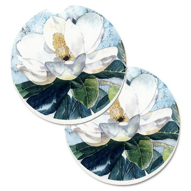 Magnolia Fleur Ensemble de 2 Porte-Gobelet Voiture Coaster
