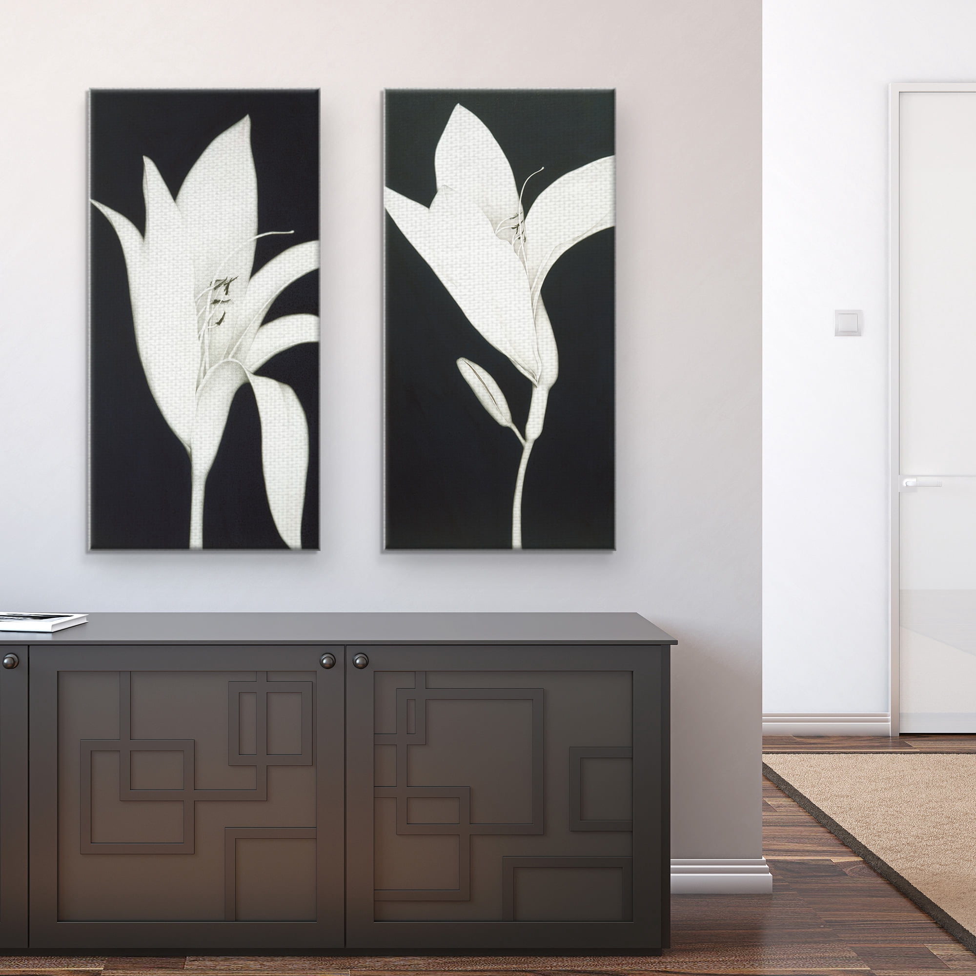 Masterpiece Art Gallery Cycle and Bud, Upright Lily Canvas Art Print 17" x 34"