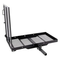 New Mobility Ramp Hitch Mounted 46.2 x 26.8 x 38.7 500 lbs for Wheelchair Electric Scooter Medical Disability with Rack Ramp Capacity Steel w/3" Rail Fit 2" Hitch Receiver Truck Van Car