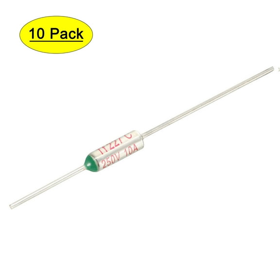 Uxcell 250V 10A 227 Celsius Circuit Cut Off Temperature Thermal Fuse 10 Pcs