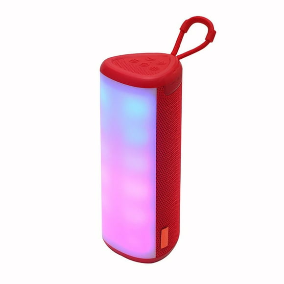 TG357 Speaker Wireless Dual 5W Stereo Drivers Speaker Loud Party Speaker With Attractive Light Effect For Outdoors Travel red