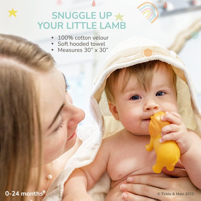 Tickle & Main Noahs Ark Baby Gift Set, 5-Piece Baby Bath Gift with