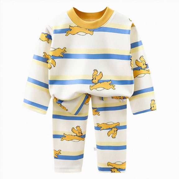 Baby Pajamas Set Pjs - Kids Toddler Boy Girl Short Long Sleeve Snug Fit Sleepwear 6-12 Months 12-24 Months 2t 3t 4t 5t 6t 7t 8t 9t Children(Yellow,1-2 Years)