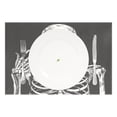 thumbnail image 2 of Ryvnso Placemats Set of 4 Human Skeleton Skull Dining Mats Heat-Resistant Non-Slip Washable Table Mat, 2 of 8