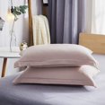 thumbnail image 4 of Duvet Cover,100% Washed Microfiber 3pcs Bedding Duvet Cover Set,Solid Color - Soft and Breathable with Zipper Closure & Corner Ties (Pink Mocha, Queen), 4 of 5