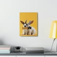thumbnail image 3 of Funny Rabbit Silly Rabbit Couple Wall Art Ready to Hang Unframed, 3 of 18