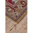 thumbnail image 2 of Feizy Piraj Traditional Bordered, Red/Blue/Brown, 2' x 3' Accent Rug Stain Water Resistant Pet & Kid Friendly Classic Persian Design Carpet for Living Dining Bed Room, 2 of 4