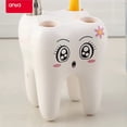 thumbnail image 4 of ¡Liquidación! Portacepillos de dientes Huayishang, artículos sanitarios, portacepillos de dibujos animados, productos para baño, accesorios de baño, blanco., 4 of 8