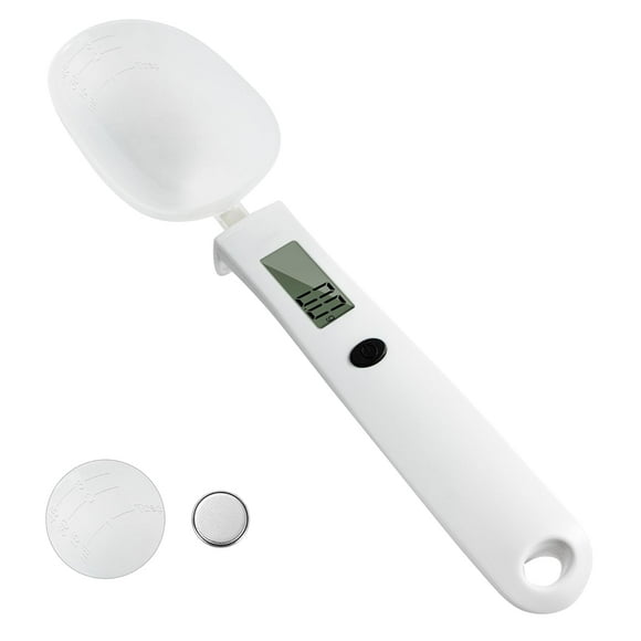 HZXC-Digital High Precision Electronic Measuring Spoon Food Scale for Kitchen Gadgets and Daily Meals,300G/0.1G Gram Scale for, Home Cooks Bakers Chefs,Pet Dog Cat Ower,with Battery