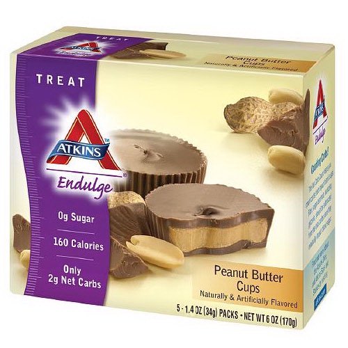 Atkins Advantage Peanut Butter Cups 1.4 Oz, 5 / Pack, 3 Pack