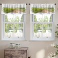 thumbnail image 2 of LALILO Kitchen Curtain Valance Road Rural Rice Field With Rod Pocket Window Curtain 52"x 18" Set of 2, 2 of 5