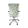 thumbnail image 5 of Ambesonne Woodland Office Chair Cover Stretchable High Back, Floral Design Trees, Pastel Green Multicolor, 5 of 6