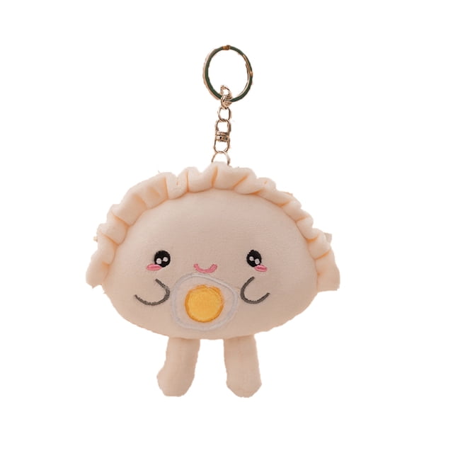 Soft Toy Dumpling Keychain Cute Stuffed Animal Kids Adults Handmade