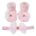 thumbnail image 1 of NOKIO Kids Socks for Autumn and Winter - Soft Bottom Toddler Floor Socks with Bowknot Hairband 2Pcs Set, Non-Sli𝗉 Grip and Cute Design for Daily Wear, 1 of 6
