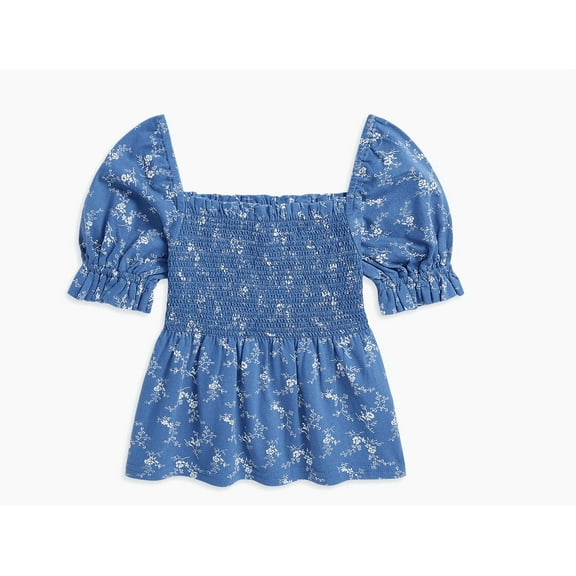 Polo Ralph Lauren Girl's & Girl's Floral Smocked Peplum Top