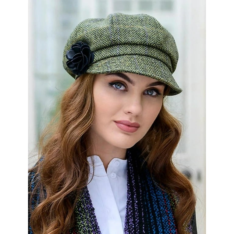 Mucros Weavers Irish Women's 100% Wool Tweed Newsboy Hat Made in Ireland Mucros Weavers Irish Women's 100% Wool Tweed Newsboy Hat Made in Ireland