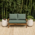 thumbnail image 2 of ARDEN earthFIBER Outdoor Loveseat Cushion Set, 48 x 24, Rain-Proof, Fade Resistant, Loveseat Bottom and 2 Back Cushions for Loveseat, Bench, and Swing, 2 of 8