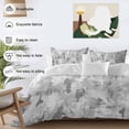 thumbnail image 3 of 3 Piece Grey Abstract Duvet Cover Set Full Size, Microfiber Comforter/Quilt Cover with Corner Ties and 2 Pillowcases, Modern Oil Painted Art Contemporary All Season Soft Bedding with Zipper Closure, 3 of 8