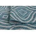 thumbnail image 6 of 7x10 Water Resistant, Large Indoor Outdoor Rugs for Patios, Front Door Entry, Entryway, Deck, Porch, Balcony | Outside Area Rug for Patio | Aqua, Geometric | Size: 6'7'' x 9'6'', 6 of 8