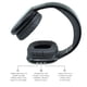 thumbnail image 2 of Auriculares inalámbricos iJoy Ultra con micrófono - Recargables, Bluetooth, con 10Hr de reproducción, ranura SD, cable de respaldo - Diadema inalámbrica y acolchada con micrófono (Negro), 2 of 3