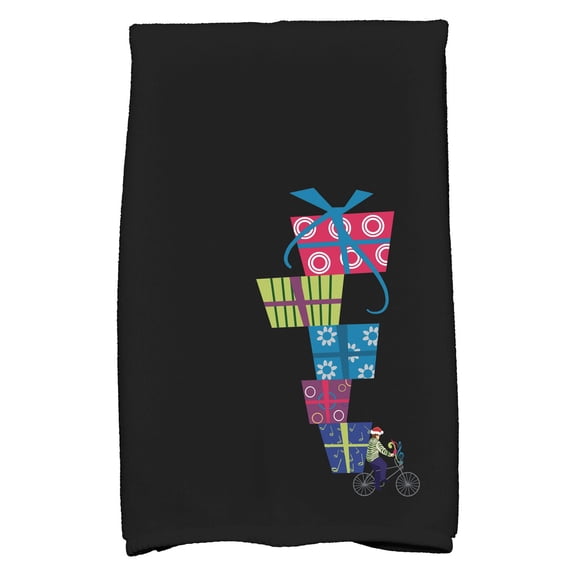 Simply Daisy 18" x 30" Special Delivery Holiday Geometric Print Kitchen Towel