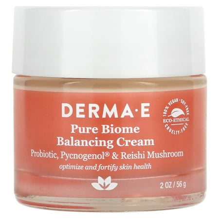 DERMA E Pure Biome Balancing Cream, 2 oz (56 g)