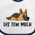 thumbnail image 4 of Inktastic Napping Dis Tew Much German Shepherd Boys or Girls Baby Bib, 4 of 4