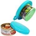 thumbnail image 3 of ER Paquete de 2 latas de comida para mascotas que cubren la comida universal de silicona para perros y gatos. Rojo Verde Excelente Rendimiento, 3 of 5