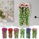 thumbnail image 1 of Fiudx Rosa Artificial de Imitación, Elegante Cesta Colgante de Pared, Enredaderas Artificiales de Larga Duración, Decoración Versátil para El Hogar, Sala de Estar o Balcón, Fácil Instalación, Tamaño, 1 of 4