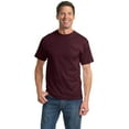 thumbnail image 3 of Port & Company Mens Tall Essential T-Shirt, Athletic Maroon, Large Tall, 3 of 5