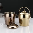 thumbnail image 5 of 1.2L Stainless Steel Ice Bucket With Handle Double Layer Champagne Bucket For Bar Party, 5 of 6