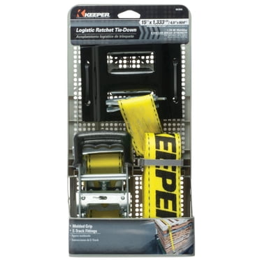 Keeper 05561 Retractable Ratchet Tie Down, 500 lb, 6 ft L x 1 in W ...